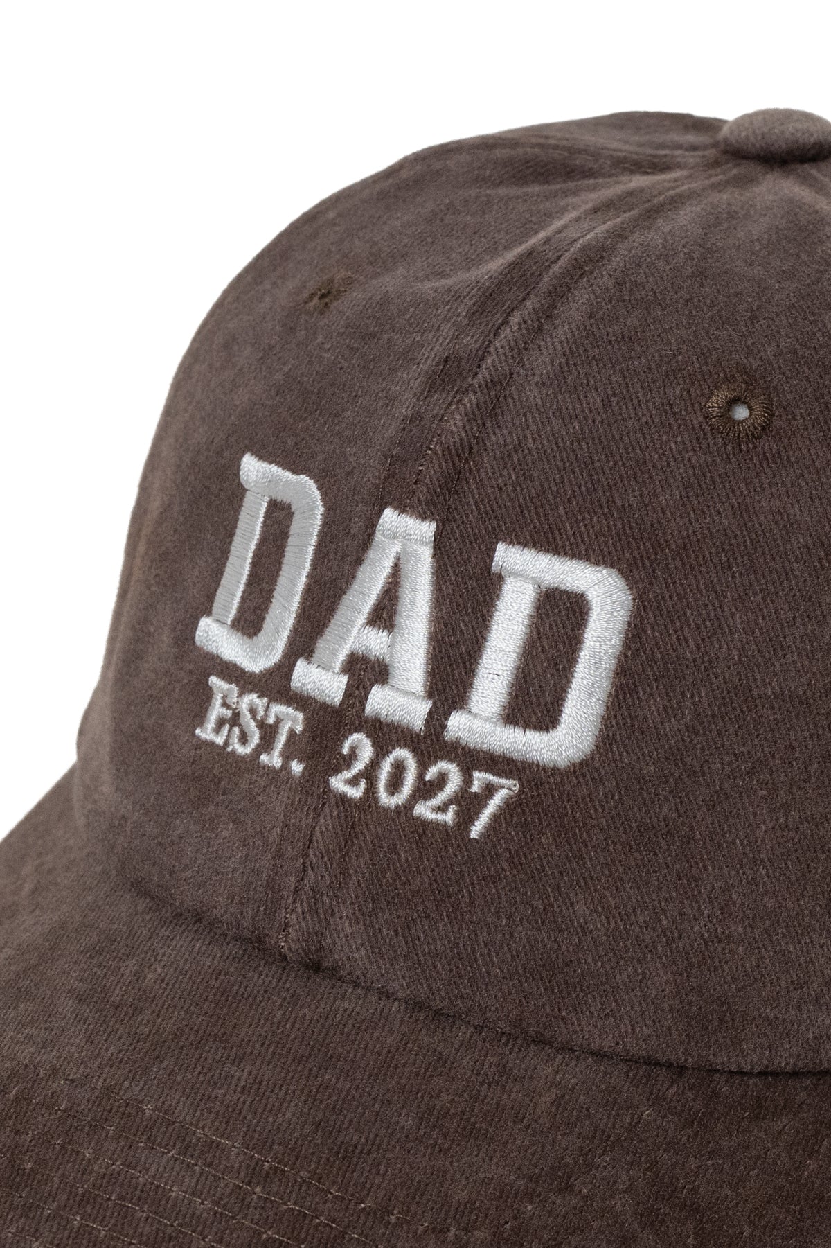 Nakışlı Şapka 2027 Mom Dad Şapka 2li paket Anne Baba Yıkamalı Kumaşlı Şapka Pamuklu Ayarlı