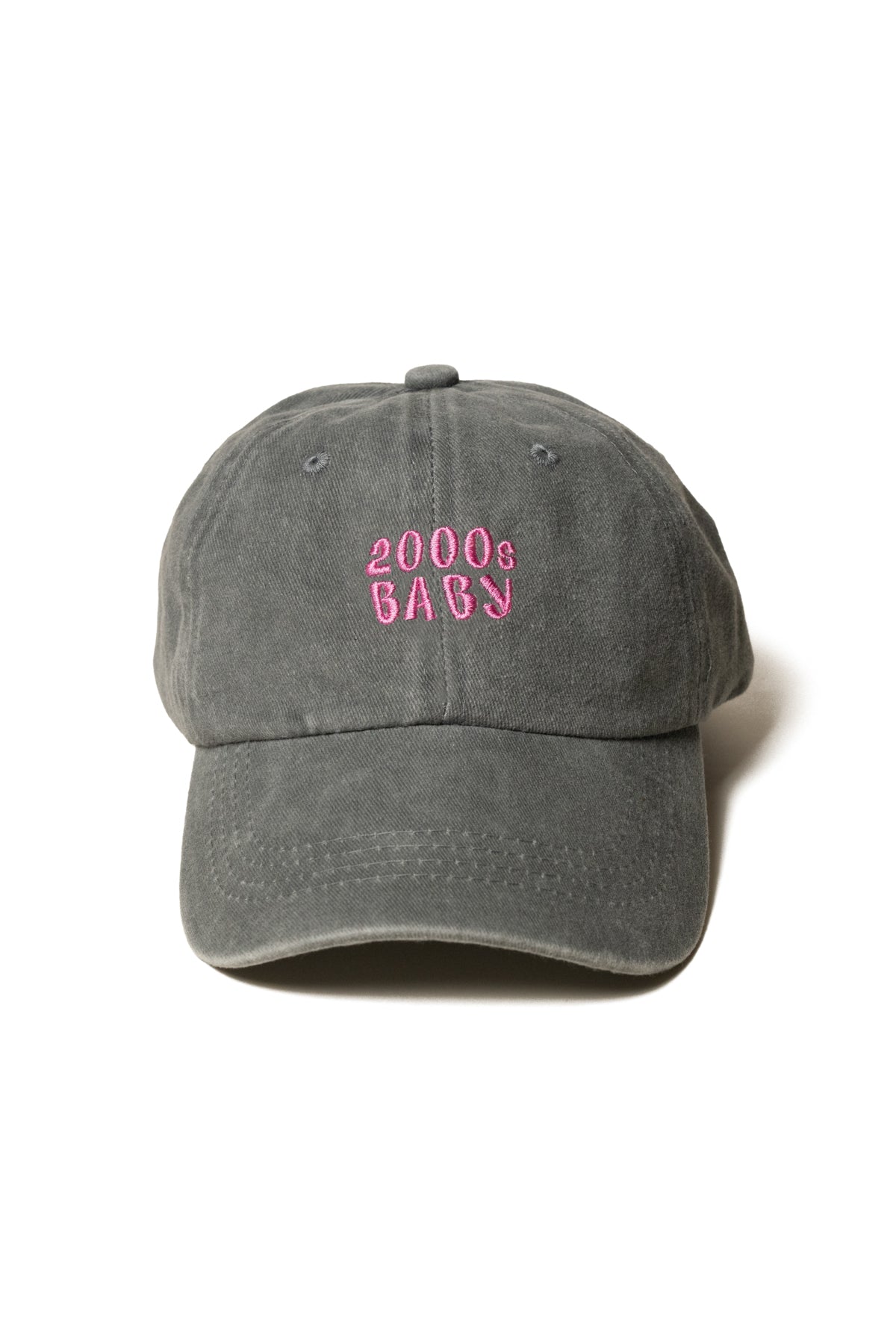 Nakışlı Şapka Y2K Streetwear Pamuk Şapka Eskitme Kumaşlı ve Yazı Nakışlı Pamuklu Şapka
