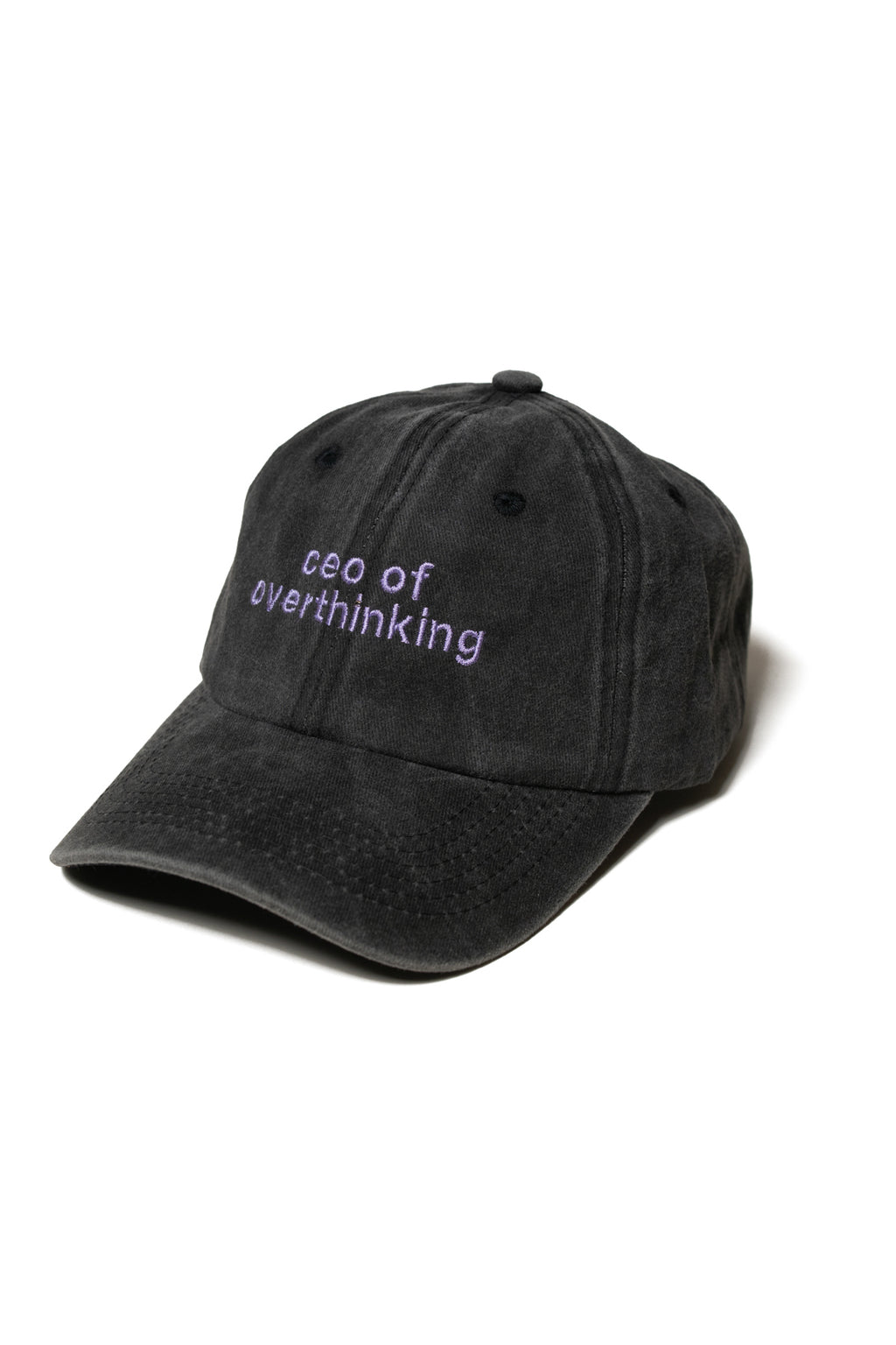 Yazı Nakışlı Şapka Pamuk Kumaşlı ve Ceo of Overthinking Sloganlı Şapka
