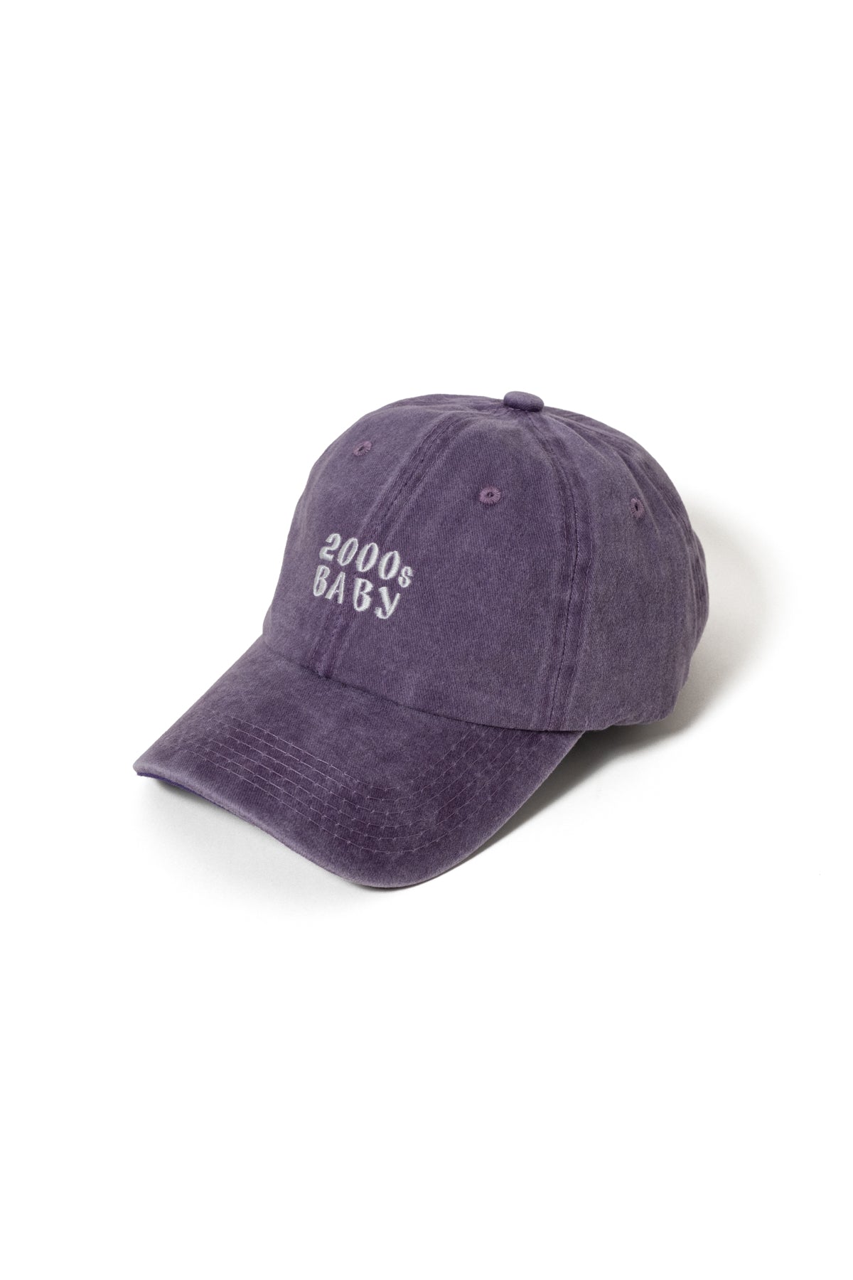 Nakışlı Şapka Y2K Streetwear Pamuk Şapka Eskitme Kumaşlı ve Yazı Nakışlı Pamuklu Şapka