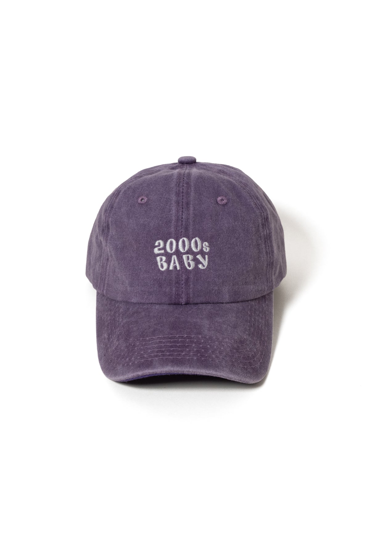Nakışlı Şapka Y2K Streetwear Pamuk Şapka Eskitme Kumaşlı ve Yazı Nakışlı Pamuklu Şapka