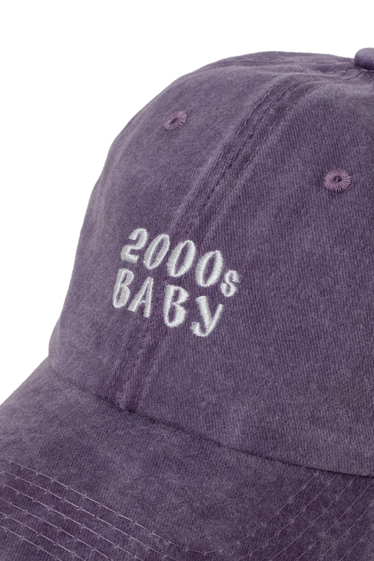 Nakışlı Şapka Y2K Streetwear Pamuk Şapka Eskitme Kumaşlı ve Yazı Nakışlı Pamuklu Şapka