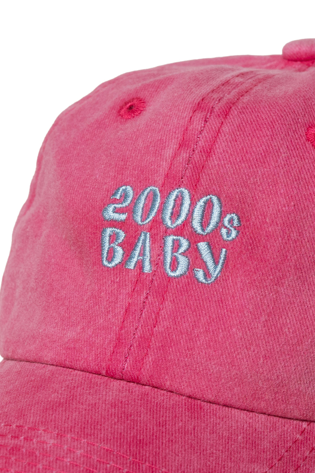 Nakışlı Şapka Y2K Streetwear Pamuk Şapka Eskitme Kumaşlı ve Yazı Nakışlı Pamuklu Şapka
