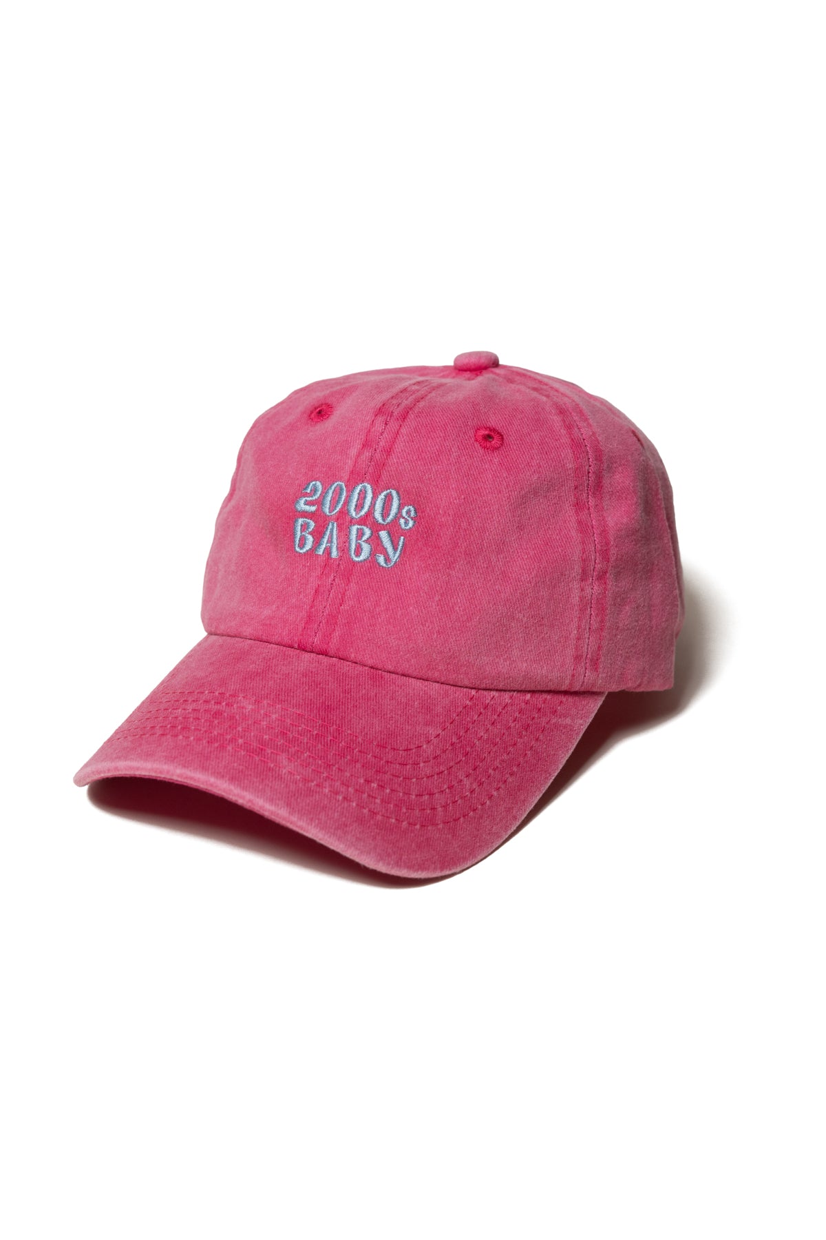 Nakışlı Şapka Y2K Streetwear Pamuk Şapka Eskitme Kumaşlı ve Yazı Nakışlı Pamuklu Şapka