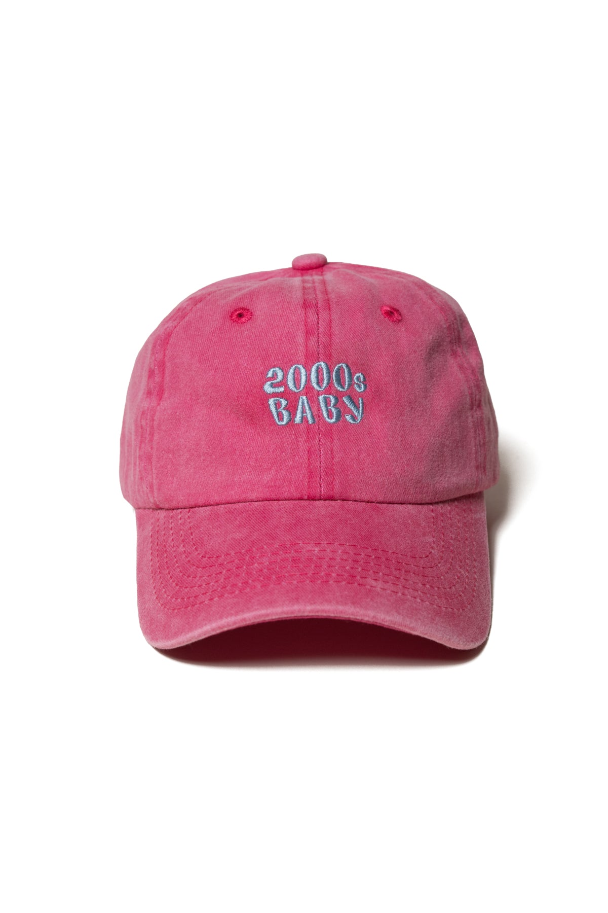 Nakışlı Şapka Y2K Streetwear Pamuk Şapka Eskitme Kumaşlı ve Yazı Nakışlı Pamuklu Şapka
