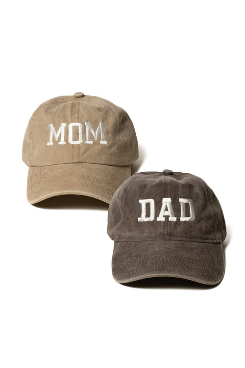 Nakışlı Mom Dad Anne Baba Şapka 2li Paket Yıkamalı Kumaşlı ve Yazı Nakışlı Şapka Pamuklu Siperlikli Ayarlı Şapka Günlük Tarz