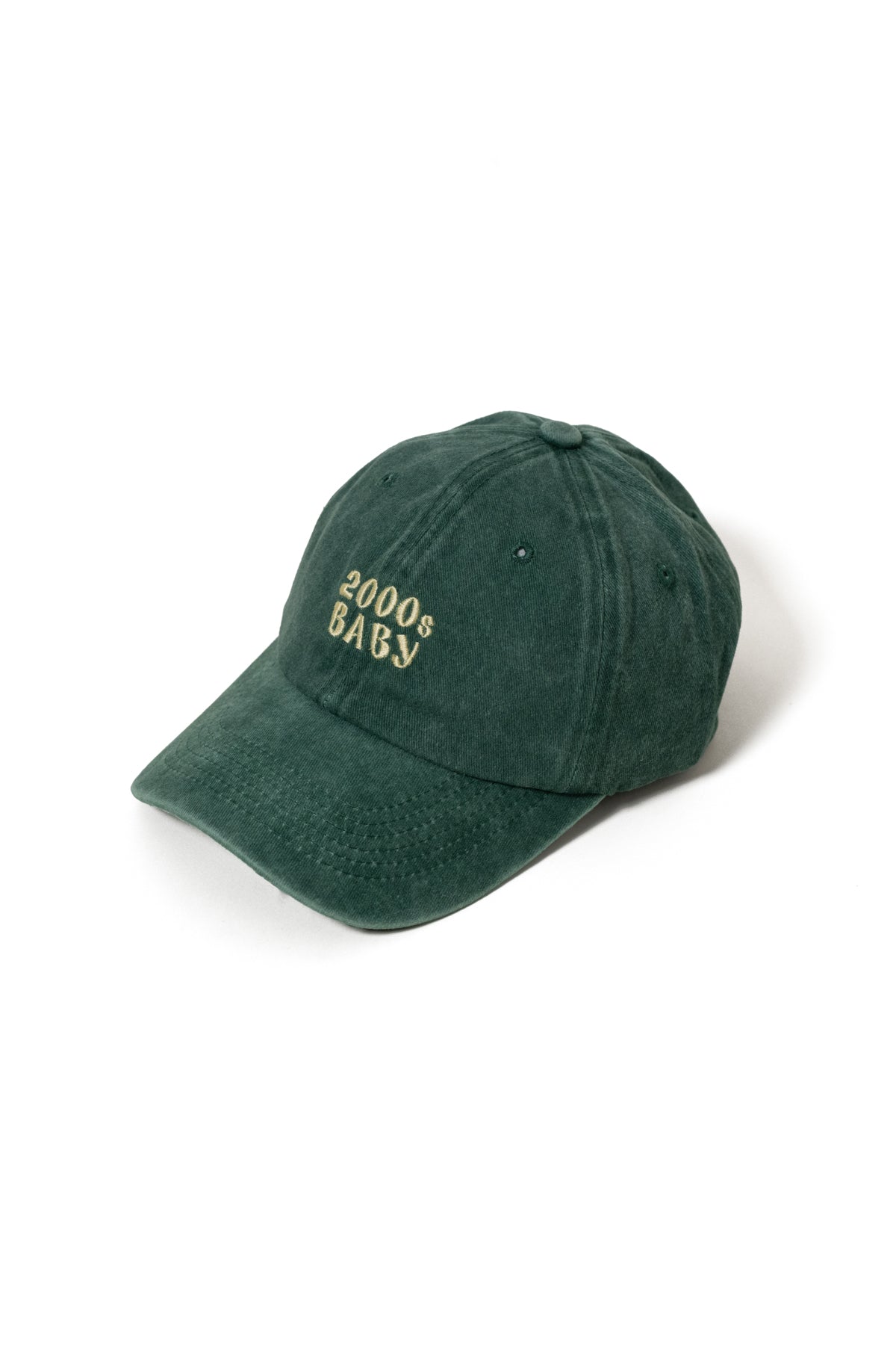 Nakışlı Şapka Y2K Streetwear Pamuk Şapka Eskitme Kumaşlı ve Yazı Nakışlı Pamuklu Şapka